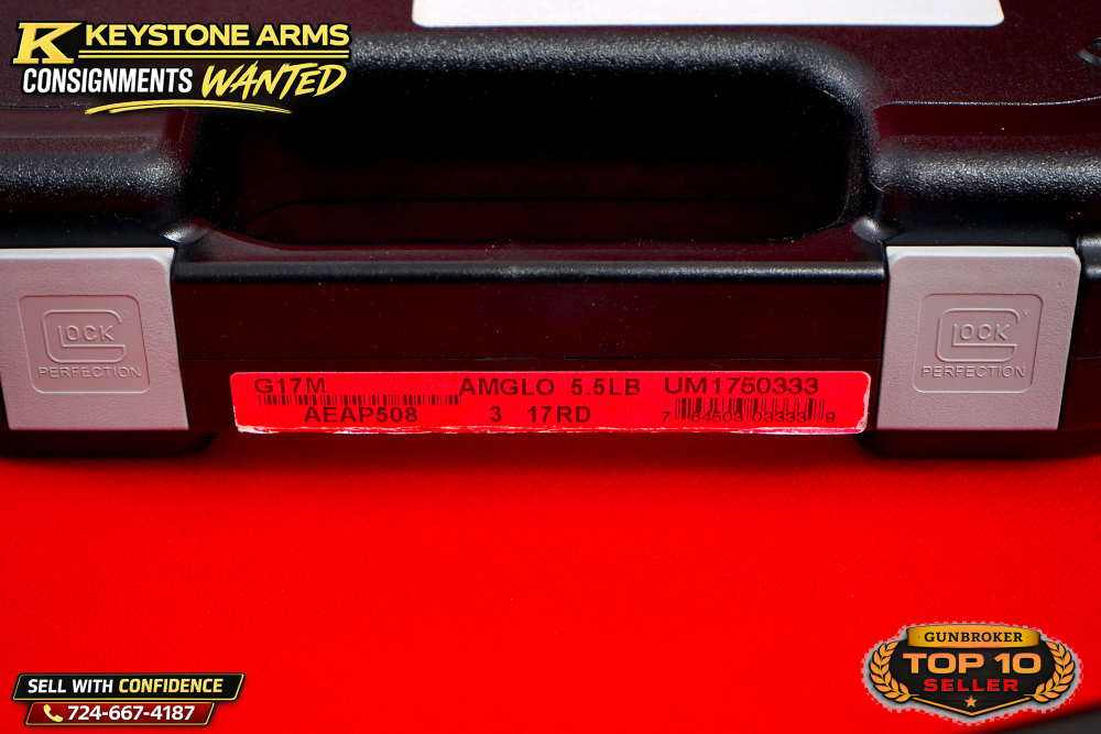 Very Rare Glock 17M AMGLO 9mm Original Case Like New-img-3