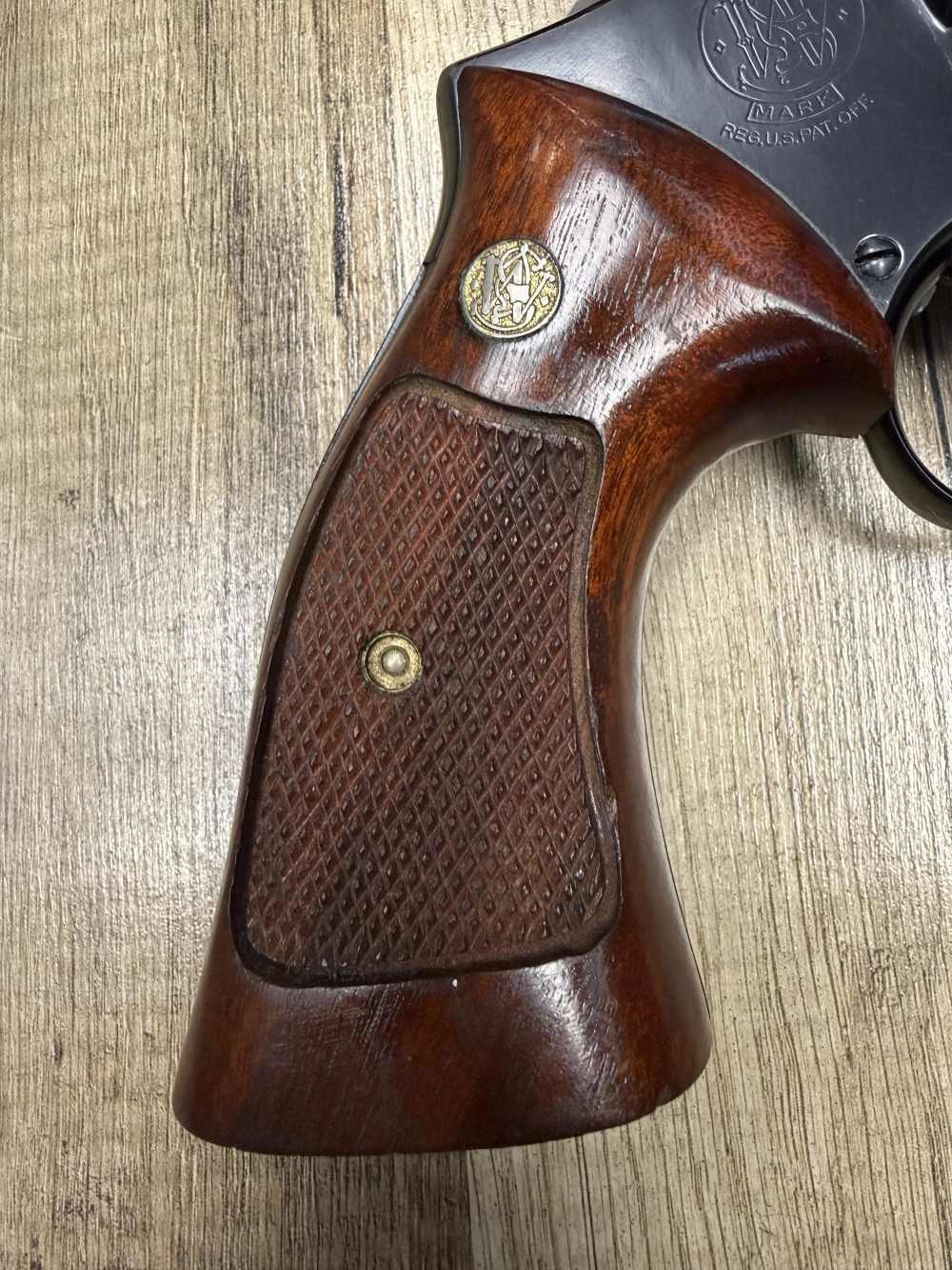 NICE VINTAGE S&W SMITH & WESSON 19-3 .357 MAG REVOLVER TARGET HAMMER & TRIG-img-1