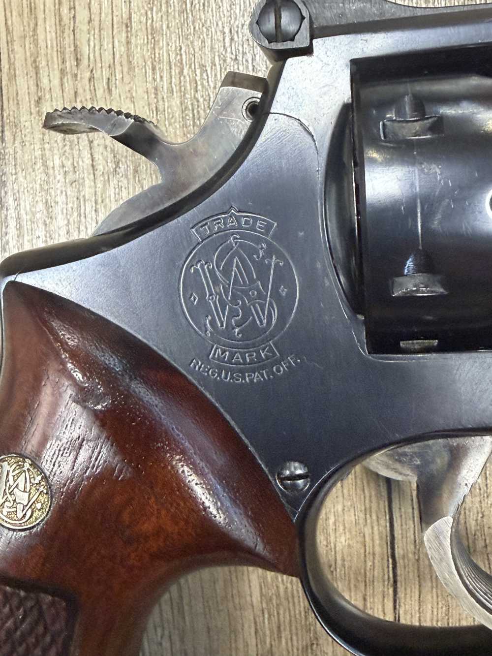 NICE VINTAGE S&W SMITH & WESSON 19-3 .357 MAG REVOLVER TARGET HAMMER & TRIG-img-2