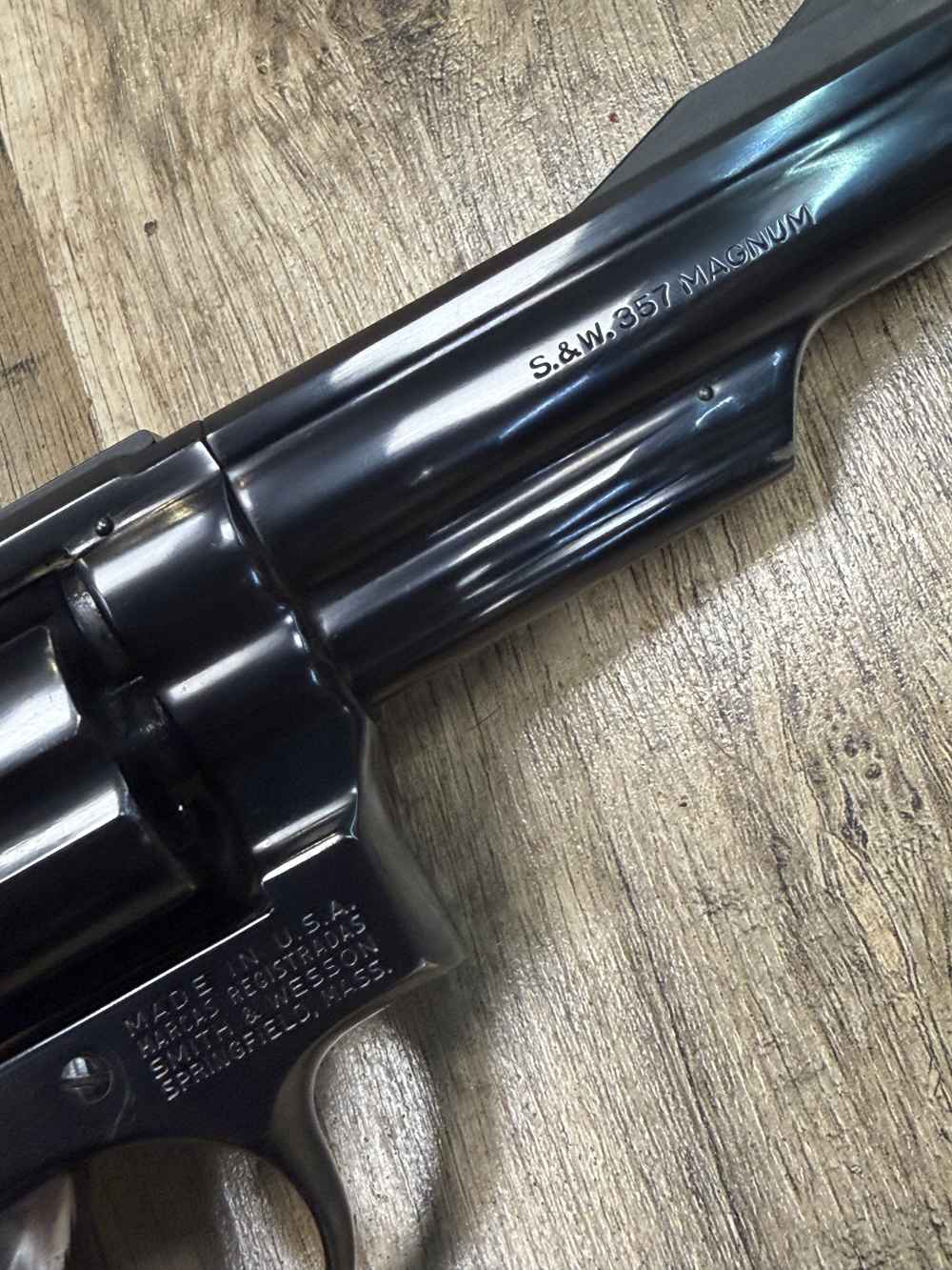 NICE VINTAGE S&W SMITH & WESSON 19-3 .357 MAG REVOLVER TARGET HAMMER & TRIG-img-4