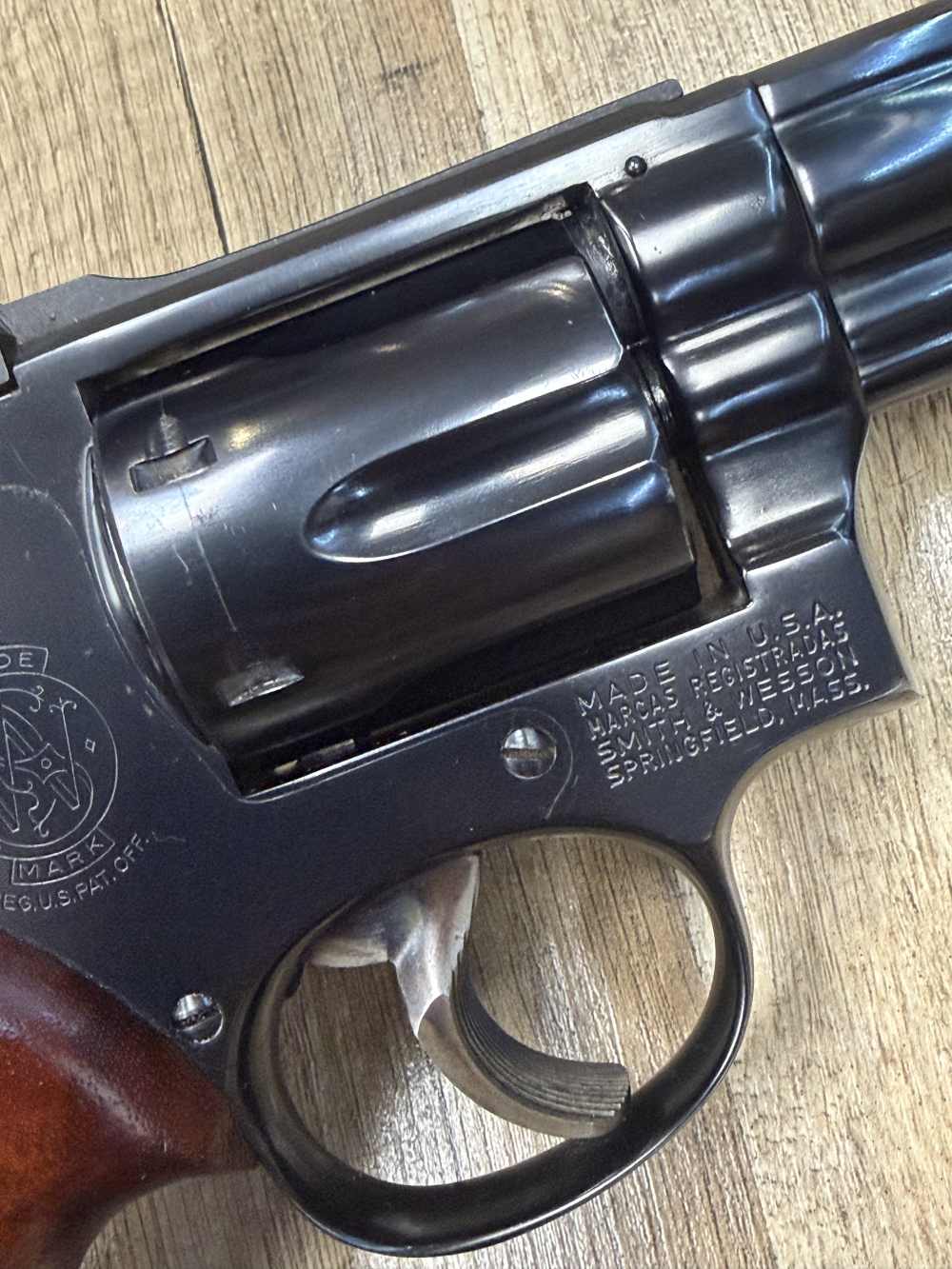 NICE VINTAGE S&W SMITH & WESSON 19-3 .357 MAG REVOLVER TARGET HAMMER & TRIG-img-3