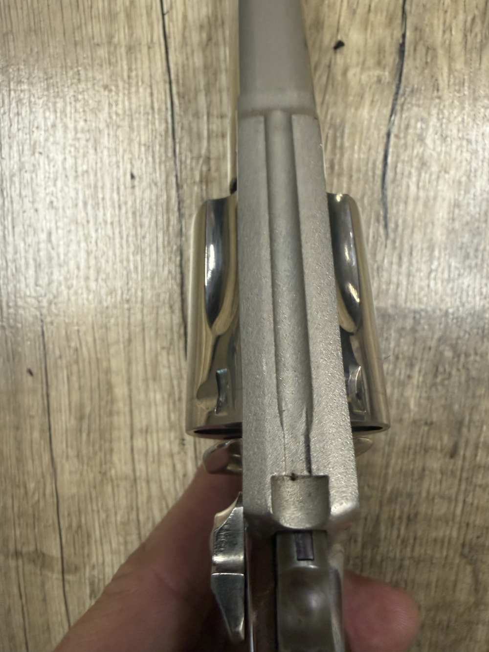 VINTAGE S&W 36-1 NICKEL 3" REVOLVER SMITH AND WESSON 1981 NR! NICE!-img-12