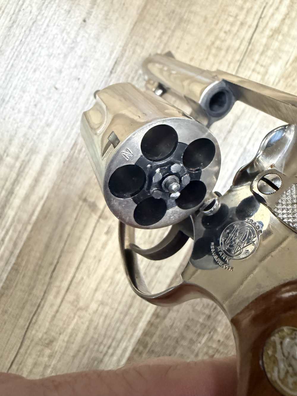 VINTAGE S&W 36-1 NICKEL 3" REVOLVER SMITH AND WESSON 1981 NR! NICE!-img-20