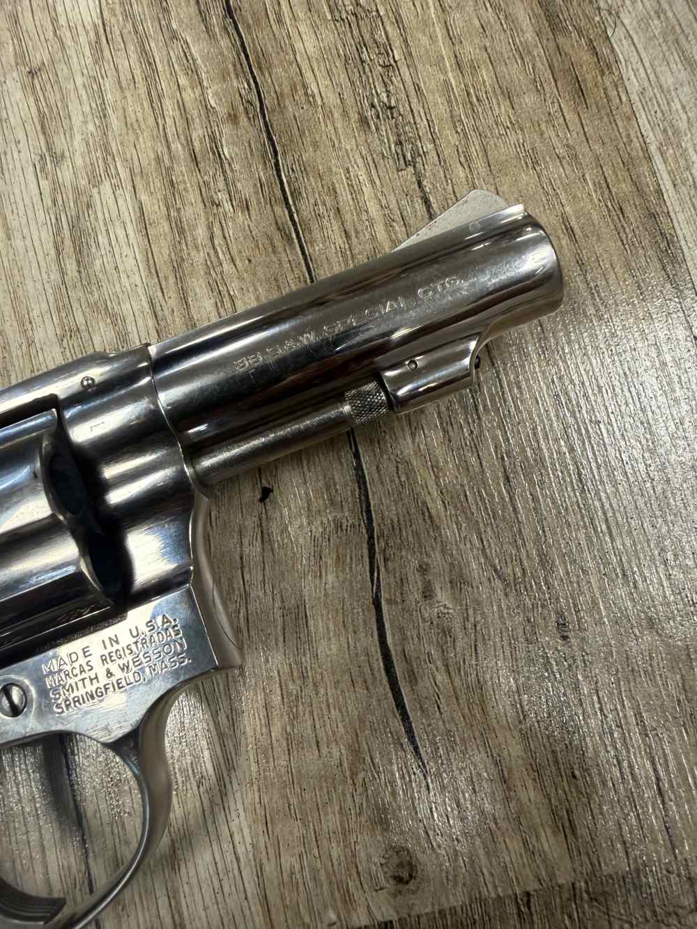 VINTAGE S&W 36-1 NICKEL 3" REVOLVER SMITH AND WESSON 1981 NR! NICE!-img-9