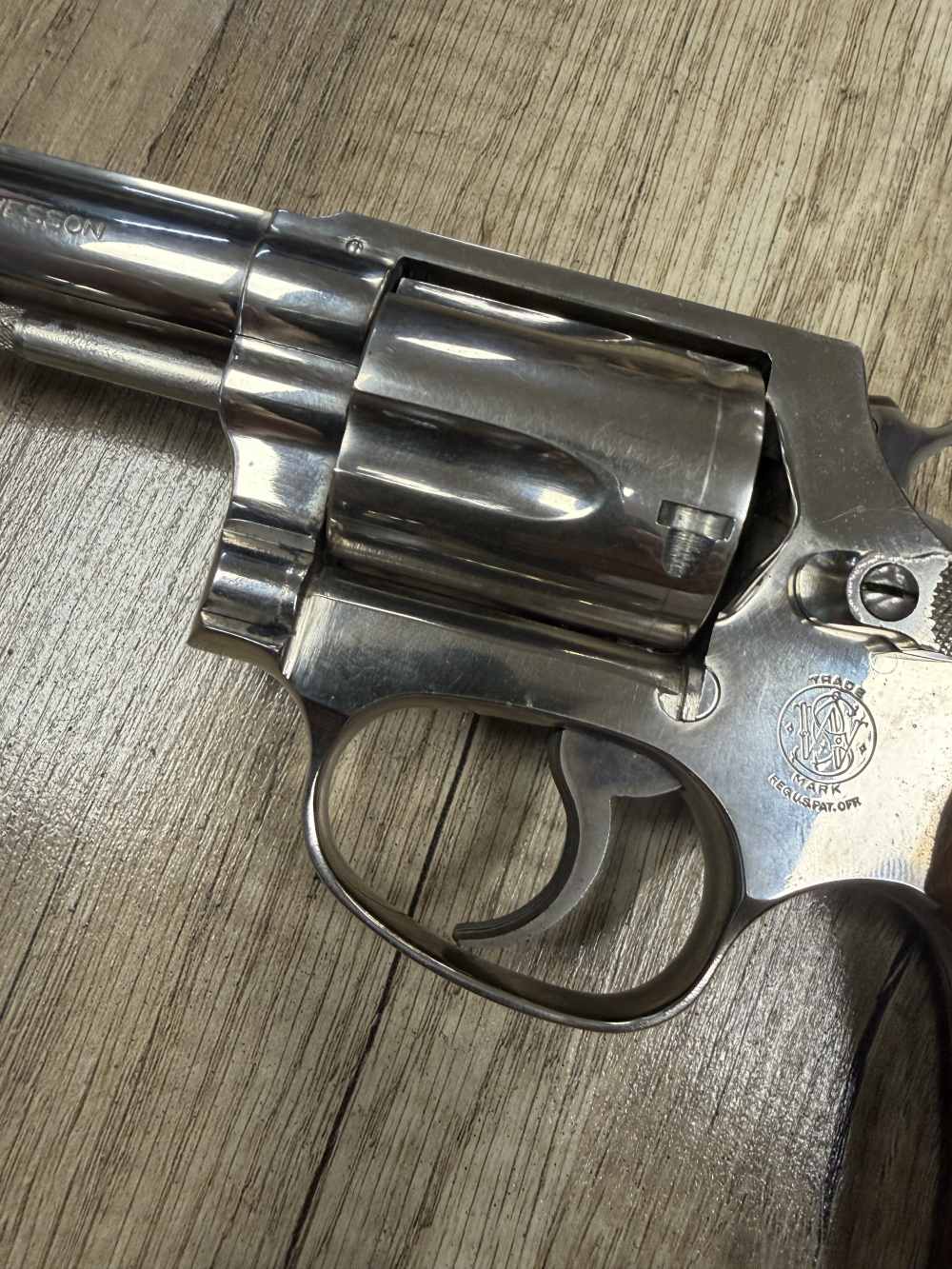 VINTAGE S&W 36-1 NICKEL 3" REVOLVER SMITH AND WESSON 1981 NR! NICE!-img-3