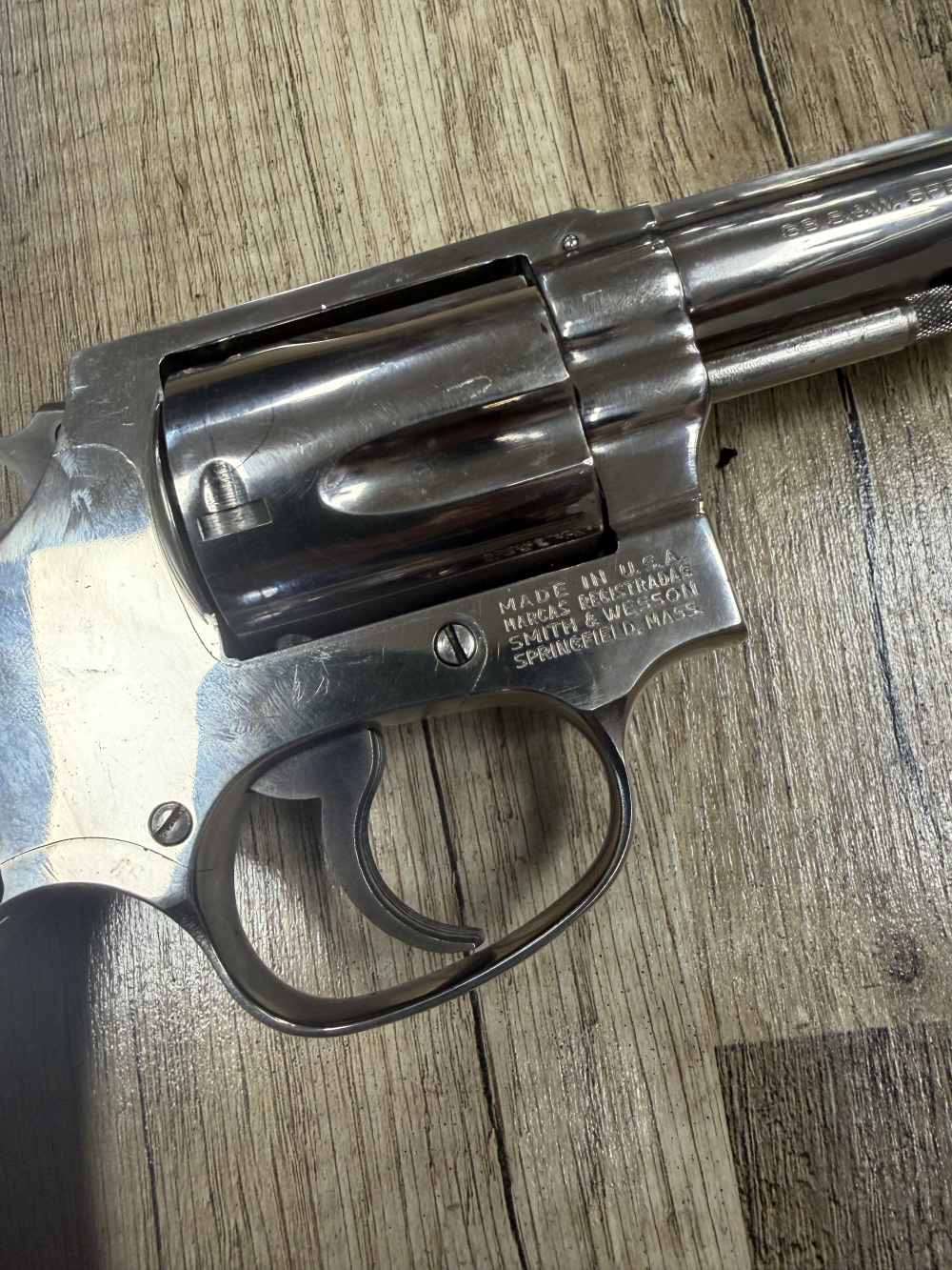VINTAGE S&W 36-1 NICKEL 3" REVOLVER SMITH AND WESSON 1981 NR! NICE!-img-8