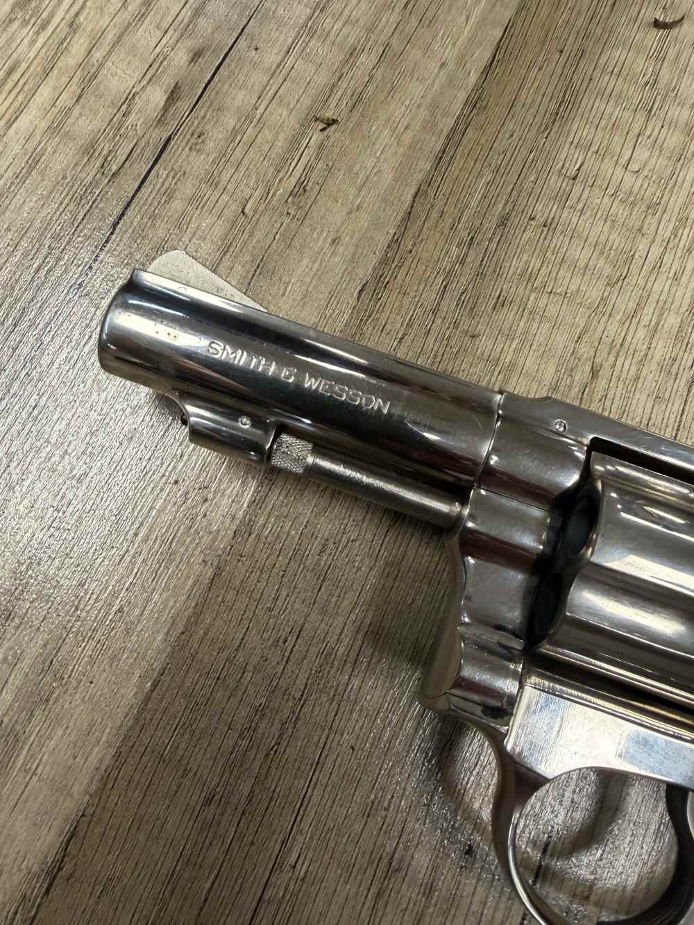 VINTAGE S&W 36-1 NICKEL 3" REVOLVER SMITH AND WESSON 1981 NR! NICE!-img-4