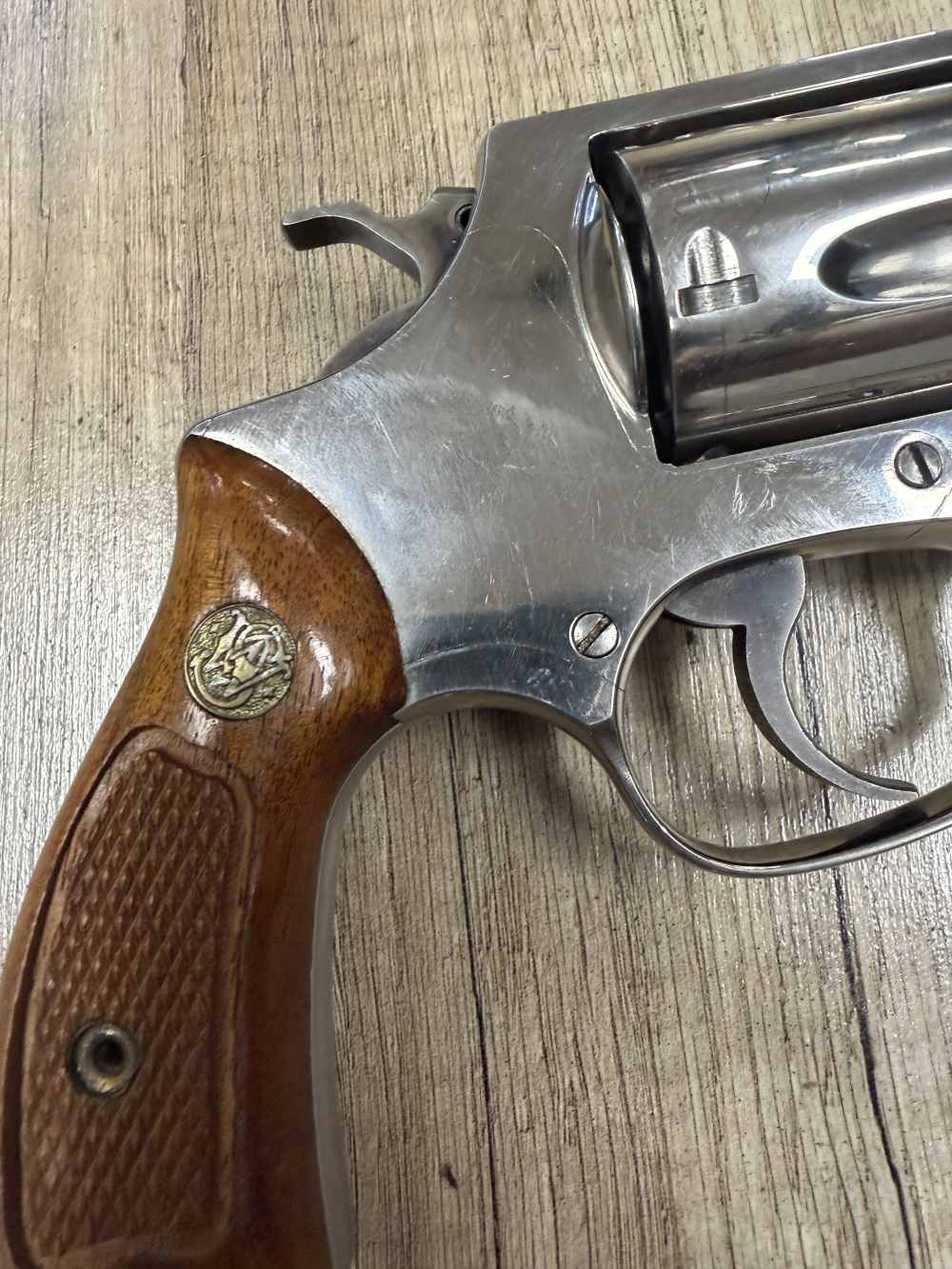 VINTAGE S&W 36-1 NICKEL 3" REVOLVER SMITH AND WESSON 1981 NR! NICE!-img-7