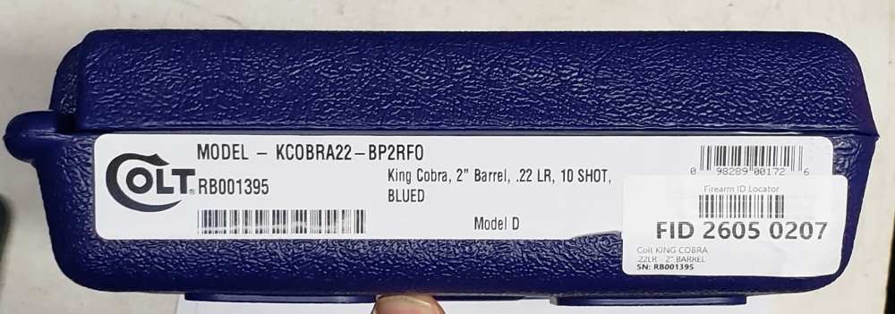 Colt King Cobra 22lr 2in barrel blue finish 10rd KCOBRA22-BP2RFO-img-19