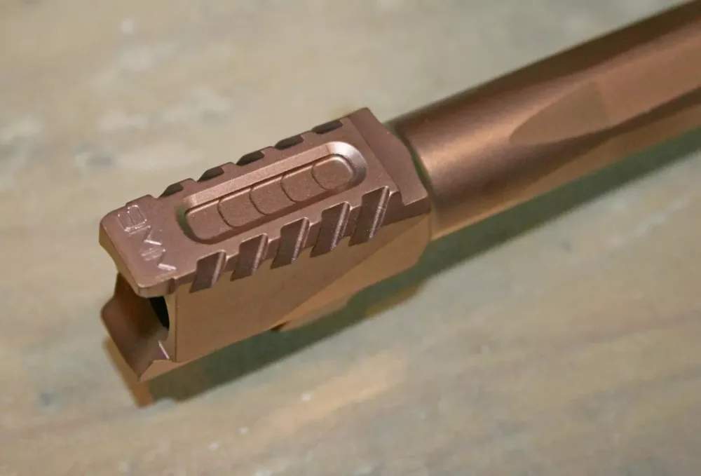 MATCH FLUTED SERRATED COPPER BARREL FOR GLOCK 17 G17 9mm Gen 1-4 NEW-img-2