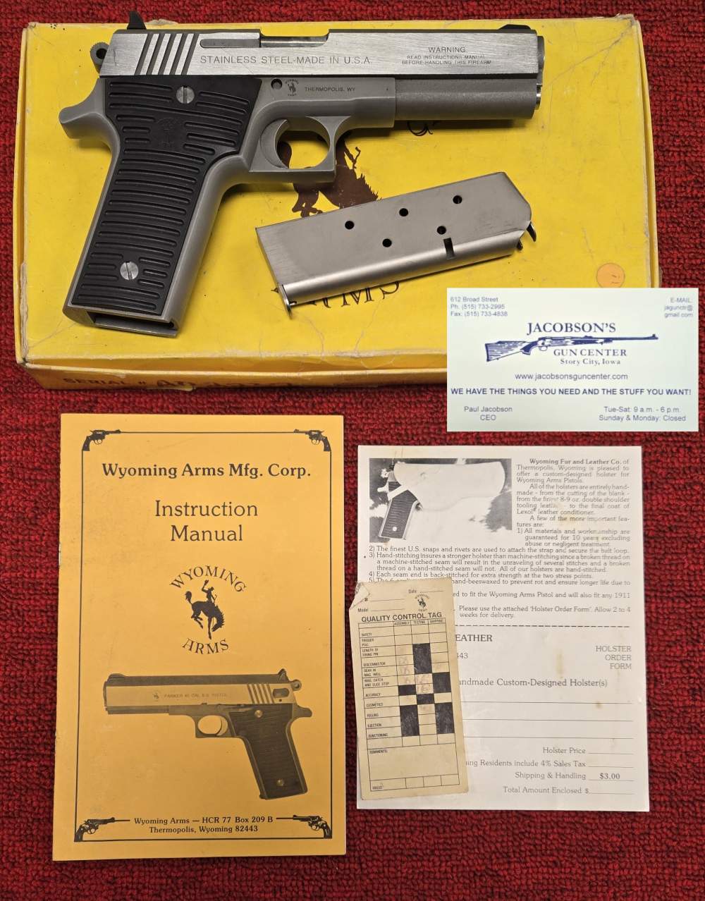 Wyoming Arms Parker 45 ACP 5" 7rd 2512LM50673SU-img-0