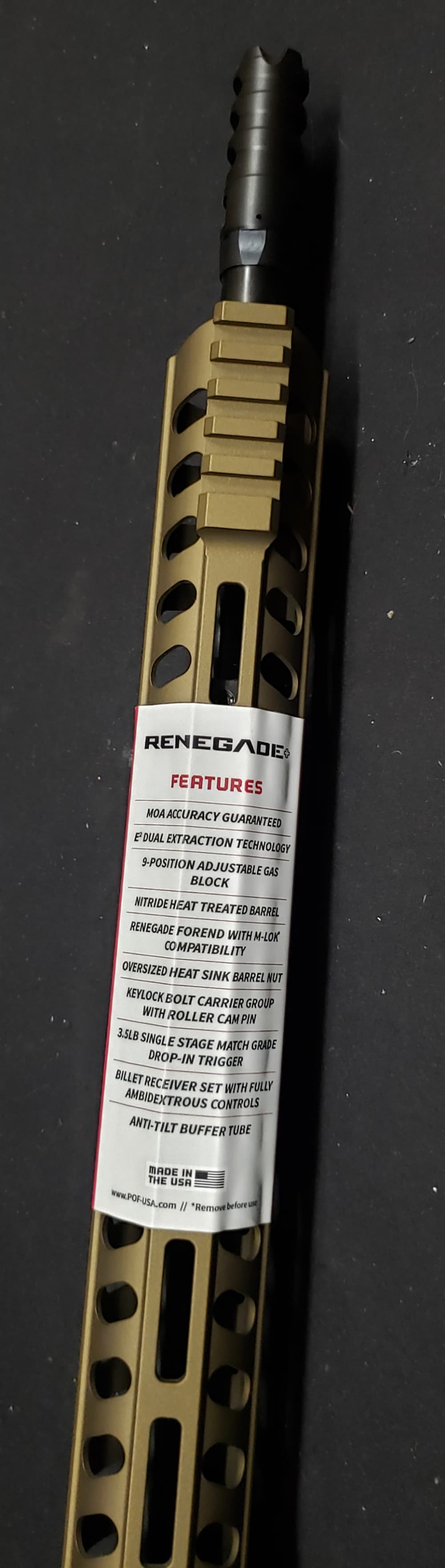 POF USA P15 Renegade+ 5.56 16.5in burnt bronze finish barrel CA LEGAL 01169-img-16
