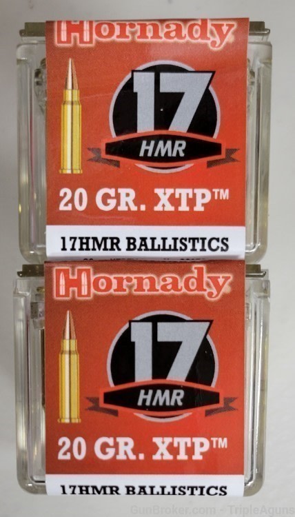 Hornady 17HMR 20gr XTP lot of 100rds 83172-img-0