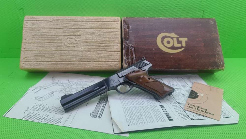COLT WOODSMAN * MATCH TARGET * 3RD SERIES 22 LR BORN 1975 IN ORIGINAL BOX -img-1