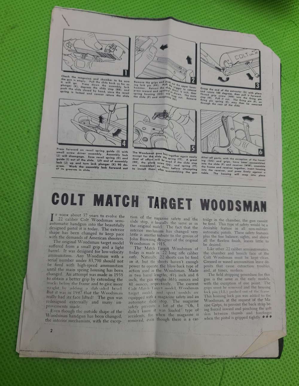 COLT WOODSMAN * MATCH TARGET * 3RD SERIES 22 LR BORN 1975 IN ORIGINAL BOX -img-8
