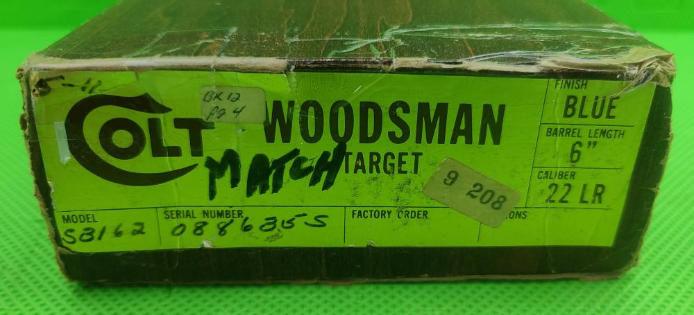COLT WOODSMAN * MATCH TARGET * 3RD SERIES 22 LR BORN 1975 IN ORIGINAL BOX -img-41