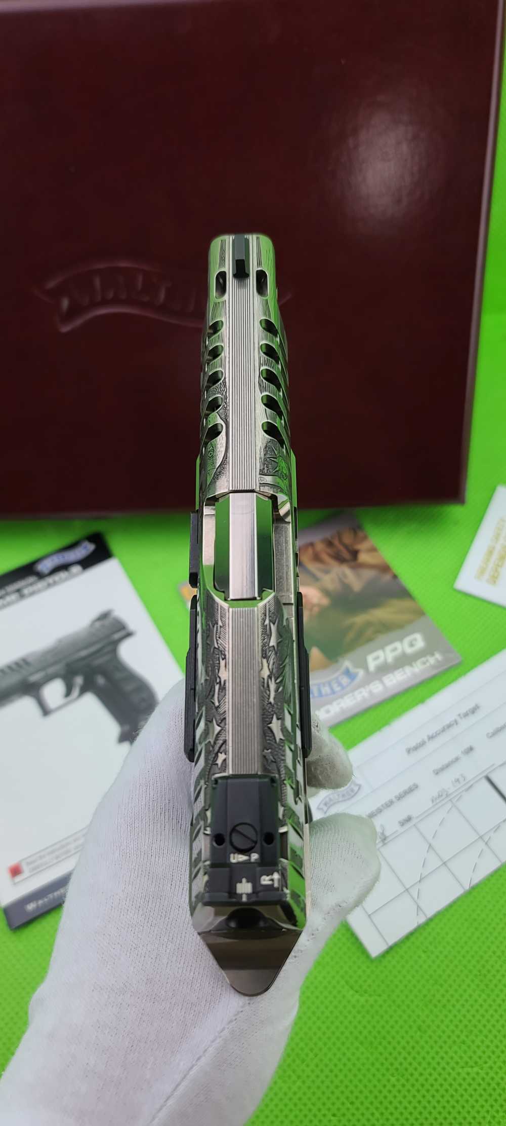 WALTHER PPQ Q5 MATCH 9MM * PATRIOT ENGRAVED * MEISTER SERIES LIMITED -img-20