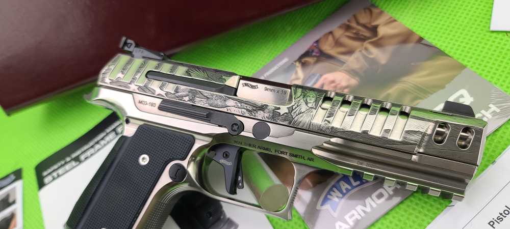 WALTHER PPQ Q5 MATCH 9MM * PATRIOT ENGRAVED * MEISTER SERIES LIMITED -img-15