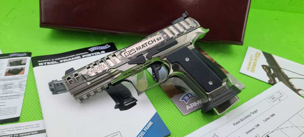 WALTHER PPQ Q5 MATCH 9MM * PATRIOT ENGRAVED * MEISTER SERIES LIMITED -img-0