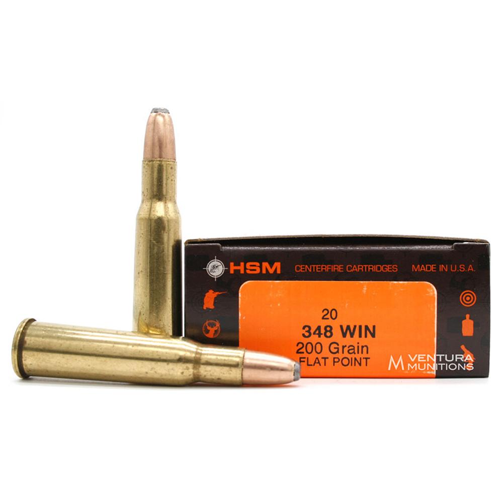 HSM Classic .348 Win 200gr SP Rifle Ammunition - 20 Rounds-img-0