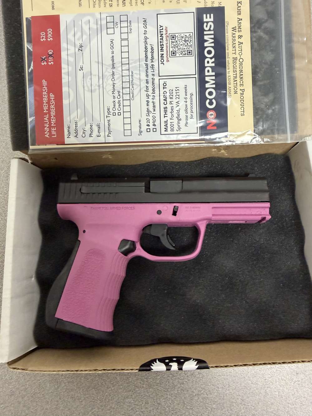 FMK 9C1 G2, 9mm, 4”, Pink Finish, 10 Rds-img-1