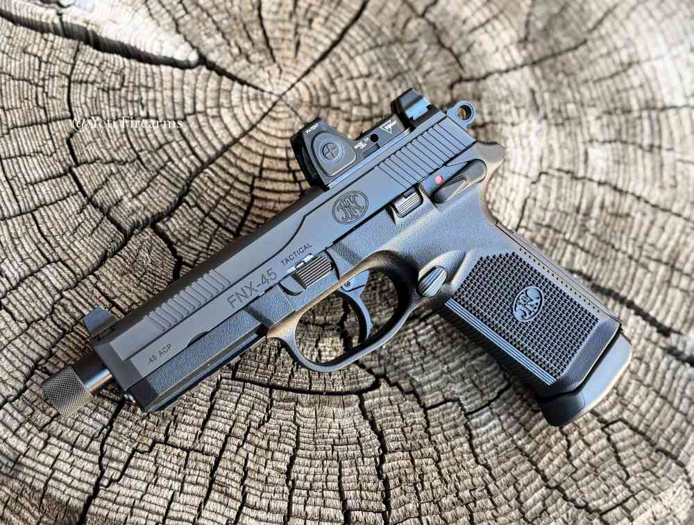 FN FNX-45 Tactical Black .45 ACP W/ RM06 3.25 MOA RMR 15 Round 66966-img-4