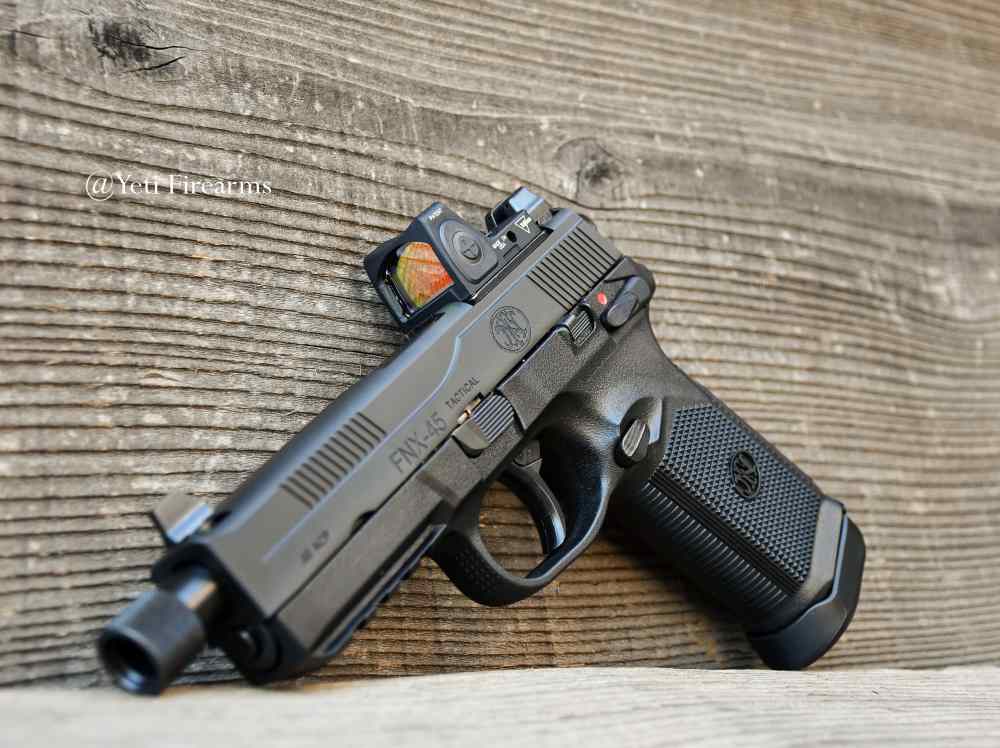 FN FNX-45 Tactical Black .45 ACP W/ RM06 3.25 MOA RMR 15 Round 66966-img-6