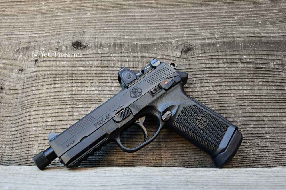 FN FNX-45 Tactical Black .45 ACP W/ RM06 3.25 MOA RMR 15 Round 66966-img-8