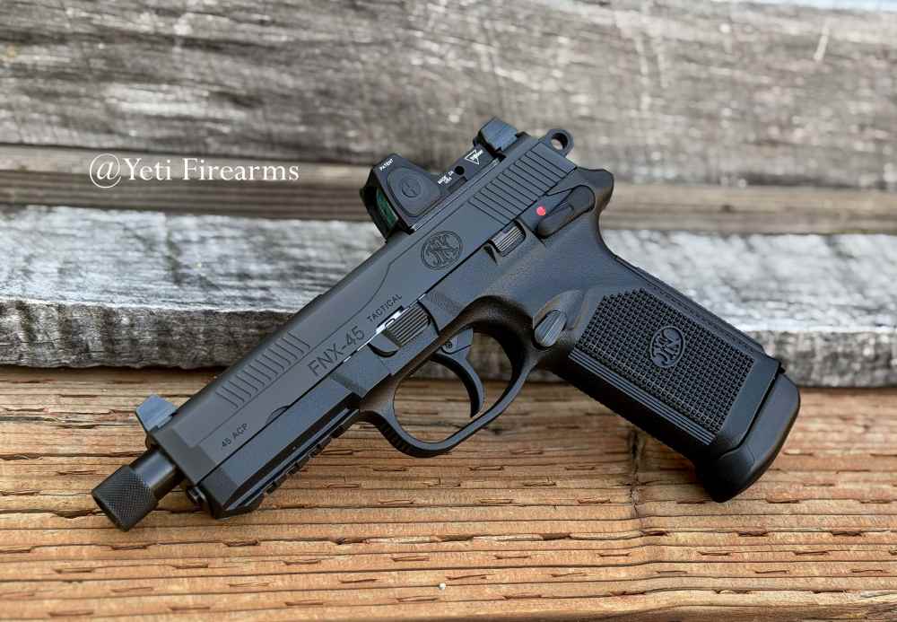 FN FNX-45 Tactical Black .45 ACP W/ RM06 3.25 MOA RMR 15 Round 66966-img-2