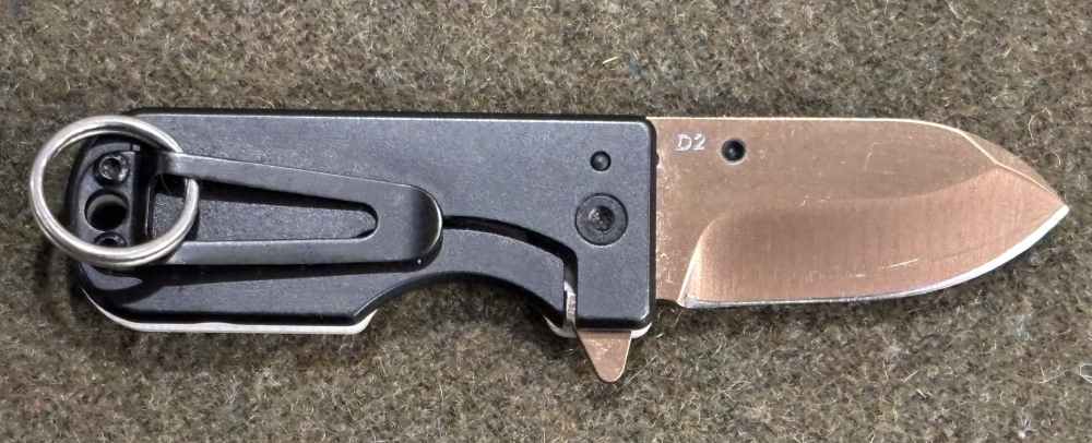 Used - Swedish WESN Knife - Model: Microblade - Bronze D2 Blade - White G10-img-5