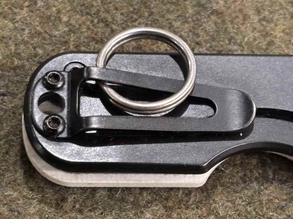 Used - Swedish WESN Knife - Model: Microblade - Bronze D2 Blade - White G10-img-9