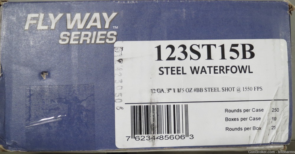 Fiocchi, 12ga, 3-inch, 1 1/5th oz, #BB Steel Shot, 250 rounds per case-img-1