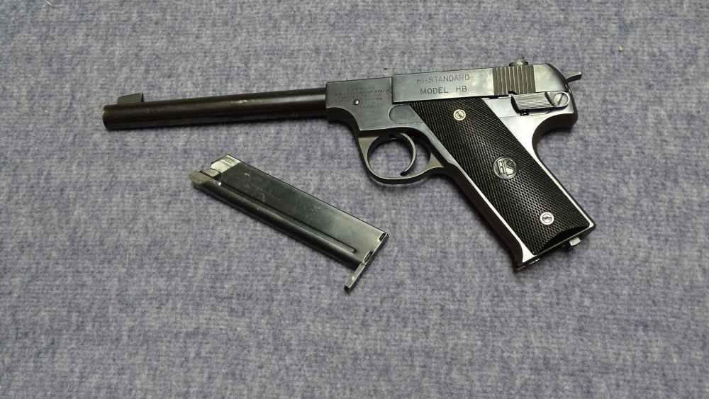 Nice C&R High Standard HB .22 LR 6.75" Pistol Target Hammer-B HD Supermatic-img-1