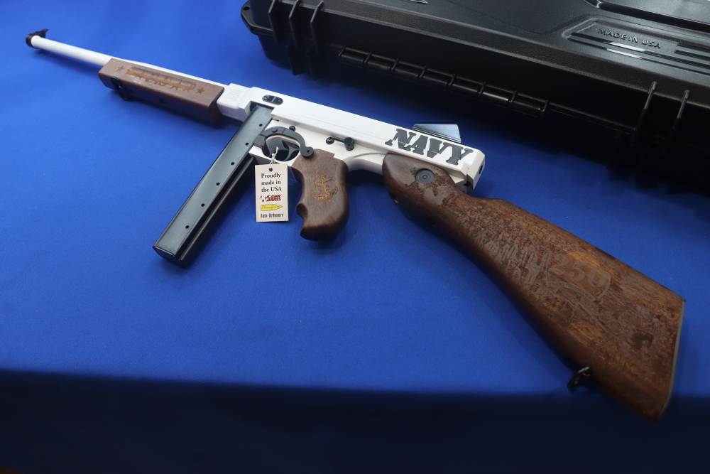 Auto Ordnance NAVY COMMEMORATIVE Thompson Rifle 45ACP 16" M1 1927 TOMMY GUN-img-1