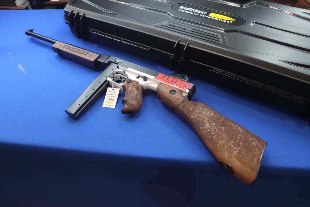 Auto Ordnance MARINE COMMEMORATIVE Thompson Rifle 45ACP M1 1927 TOMMY GUN-img-0
