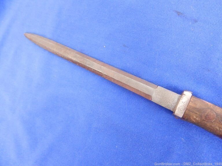 1870s Dutch Rolling Black Carbine Bayonet-img-6