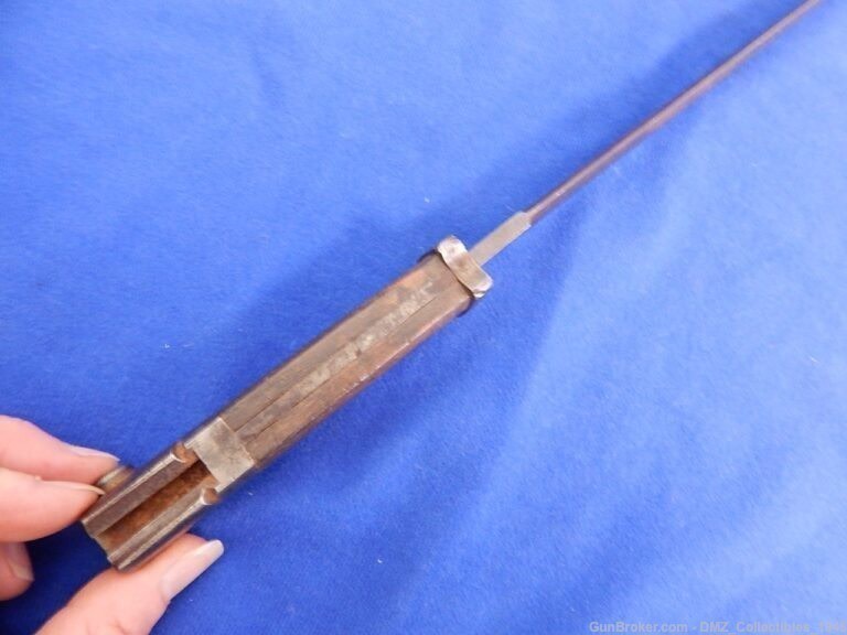 1870s Dutch Rolling Black Carbine Bayonet-img-3