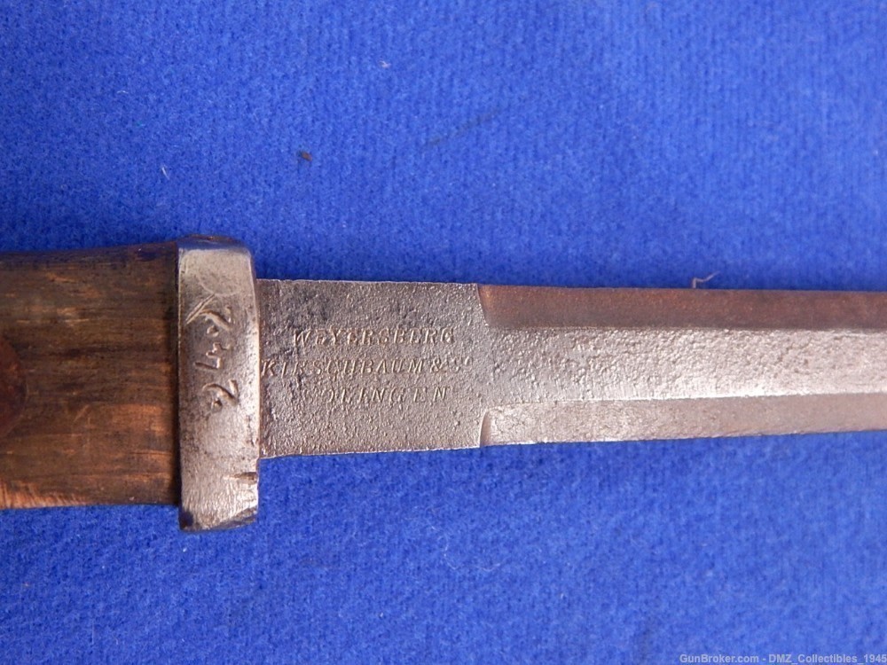 1870s Dutch Rolling Black Carbine Bayonet-img-7
