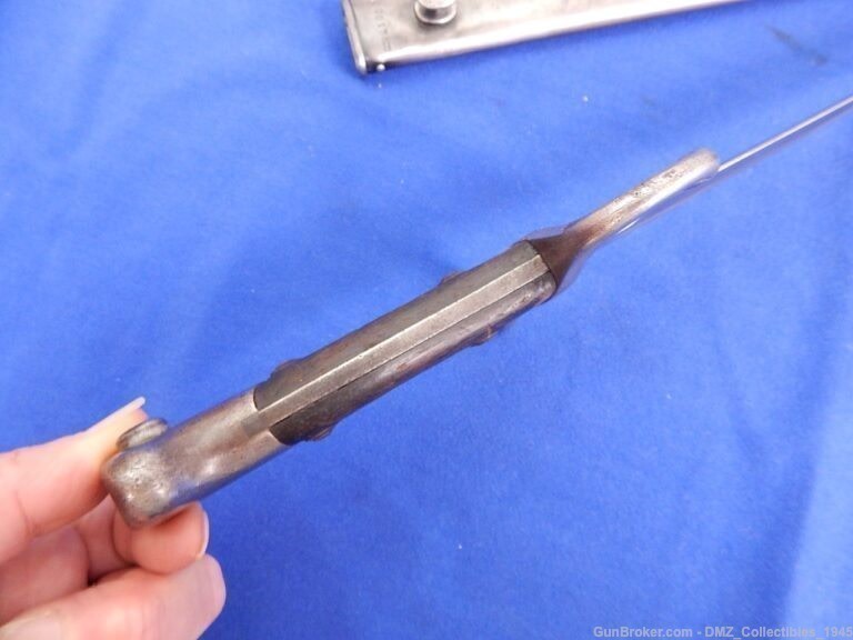 WW1 WWI Argentine Rifle Bayonet with Scabbard-img-6
