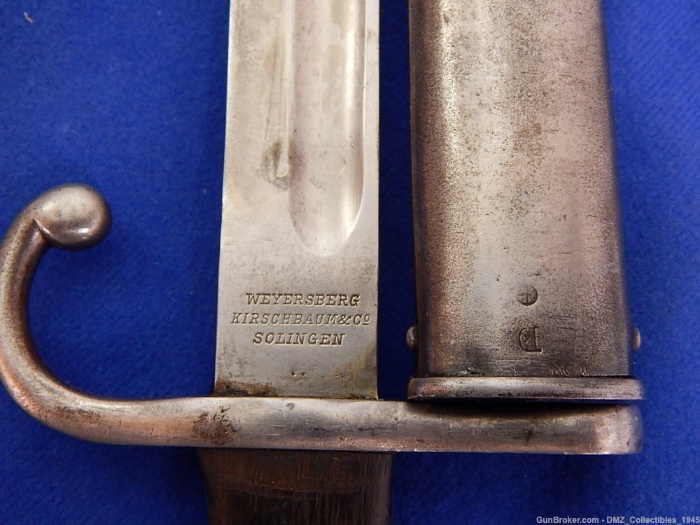 WW1 WWI Argentine Rifle Bayonet with Scabbard-img-9