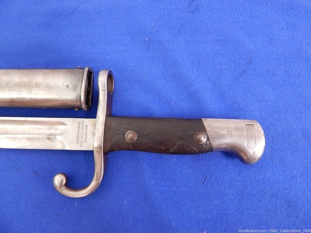 WW1 WWI Argentine Rifle Bayonet with Scabbard-img-7