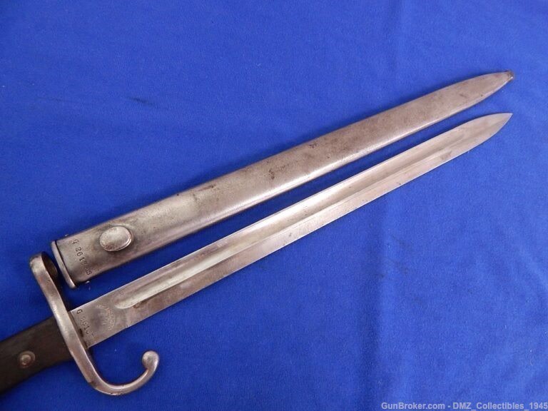 WW1 WWI Argentine Rifle Bayonet with Scabbard-img-2