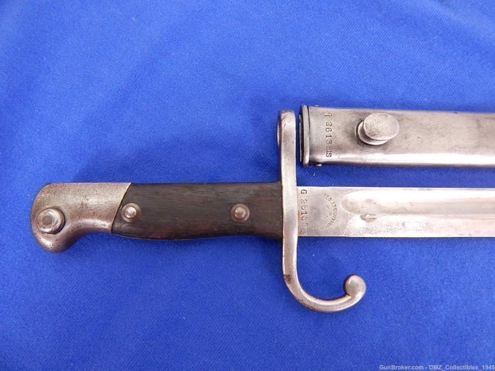 WW1 WWI Argentine Rifle Bayonet with Scabbard-img-1
