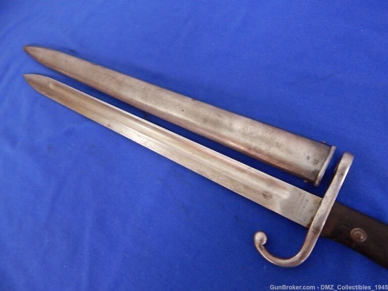 WW1 WWI Argentine Rifle Bayonet with Scabbard-img-8