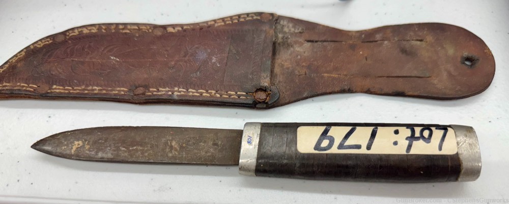 Germany WW2 Field Knife w/Leather Sheath-img-2