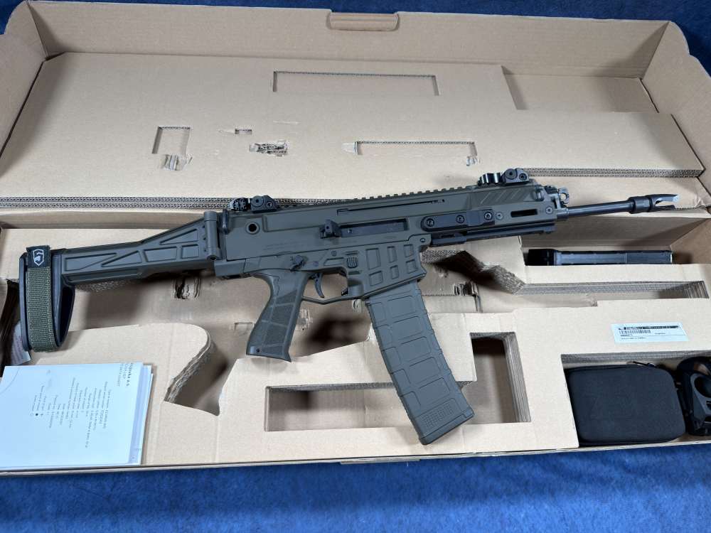 NIB Unfired Bren S2 MS 11” Barrel In Rare Factory OD Green Finish 5.56-img-23