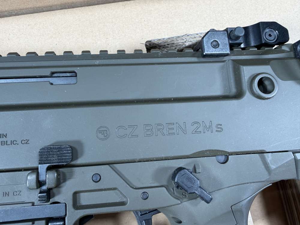 NIB Unfired Bren S2 MS 11” Barrel In Rare Factory OD Green Finish 5.56-img-17