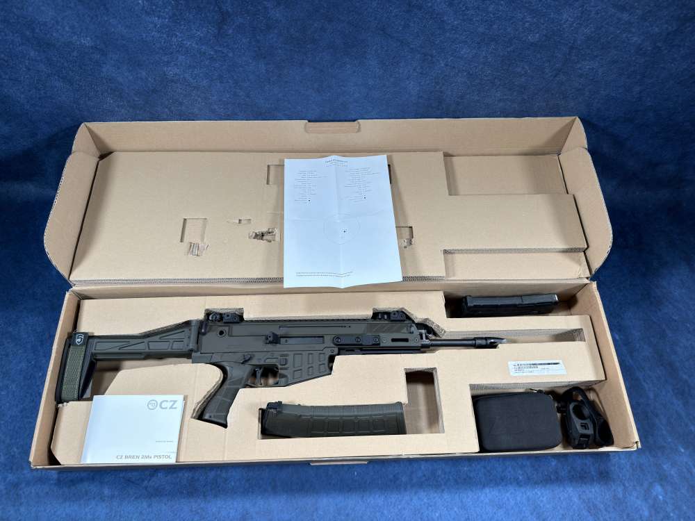 NIB Unfired Bren S2 MS 11” Barrel In Rare Factory OD Green Finish 5.56-img-0