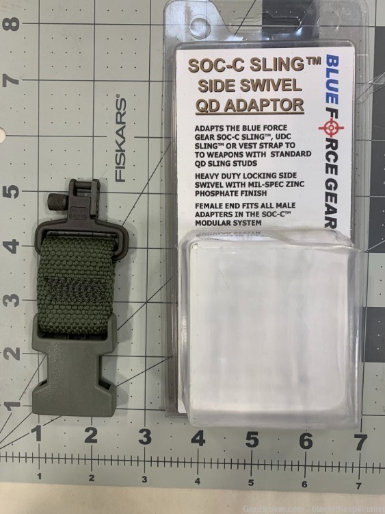 Blue Force Gear SOC-C Sling Side Swivel QD Adapter Camo Green-img-0