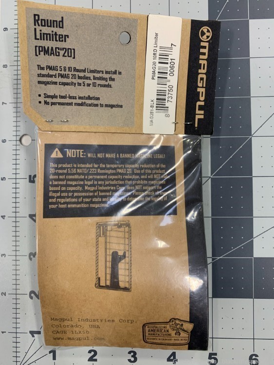 Magpul 10 Round Limiter for Pmag20 MAG281-BLK-img-1
